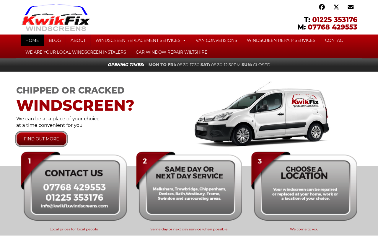 Kwikfix Windscreens - Campervan Conversions