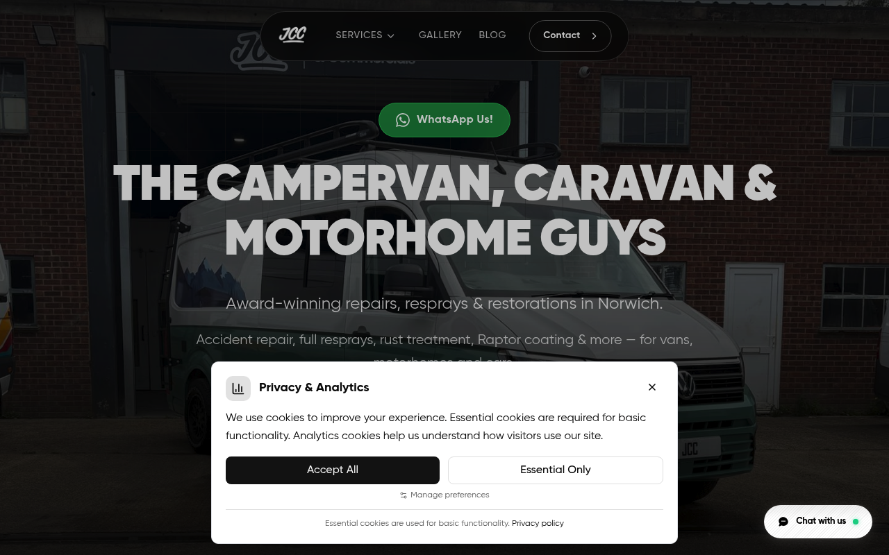 JCC Customs and Commercials - Campervan Conversions