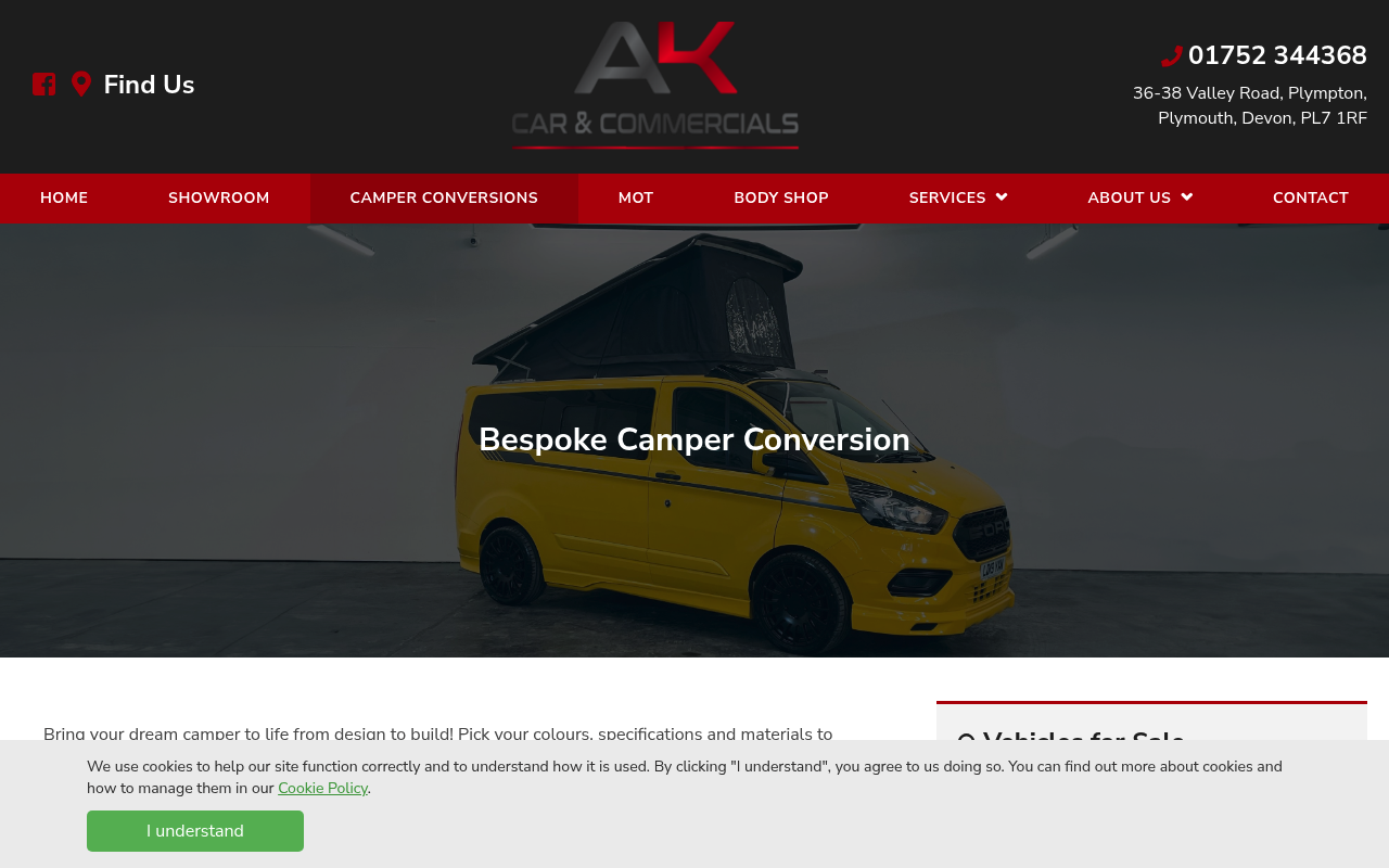 AK Car & Commercials Ltd - Campervan Conversions